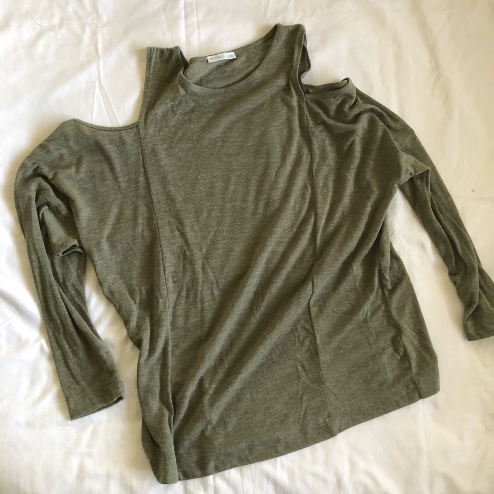 Zara cold shoulder top
